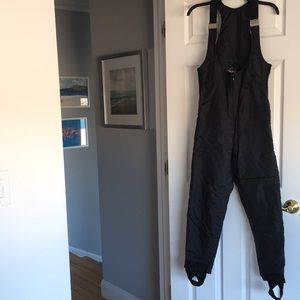 Snuggler Black Ski Bibb /Ski Pants size 10=medium